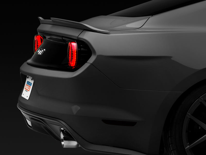 Raxiom 393827 15-22 Ford Mustang Halo LED Tail Lights - Gloss Black Housing (Smoked Lens)