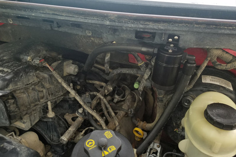 J&L 3033D-B 05-10 Ford F-150 5.4L Driver Side Oil Separator 3.0 - Black Anodized