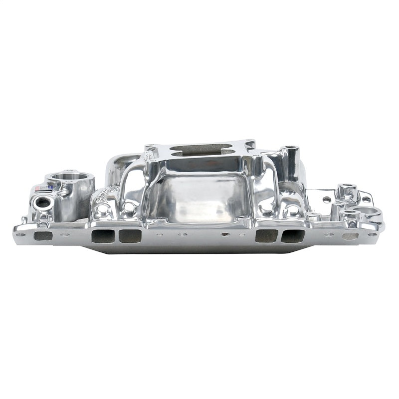 Edelbrock EDE75011 SBC Performer RPM A/G Manifold - Polished 7501