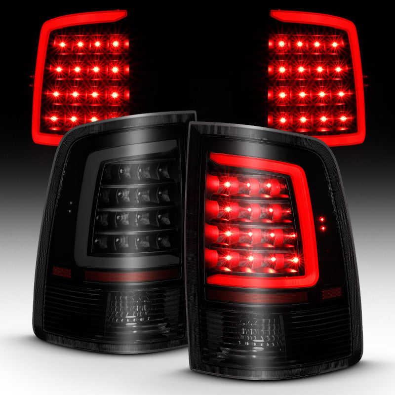 ANZO 311319 2009-2018 Dodge RAM 1500 LED Taillight Plank Style Black w/Smoke Lens