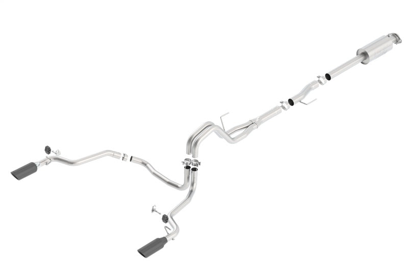 Borla 140616BC 15-16 Ford F150 3.5L EcoBoost Ext. Cab Black Chrome CB Exhaust ATAK Single Split Rear Exit