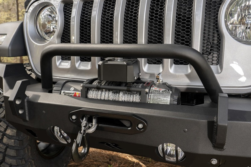 Rugged Ridge 11540.31 HD Bumper Full Width Front 07-18 Jeep Wrangler JK 18-20 Jeep Wrangler JL 2020 JT