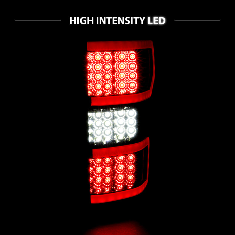 ANZO 311315 2018-2019 Ford F-150 LED Taillight Smoke (Red Light Bar) (w/ Sequential)