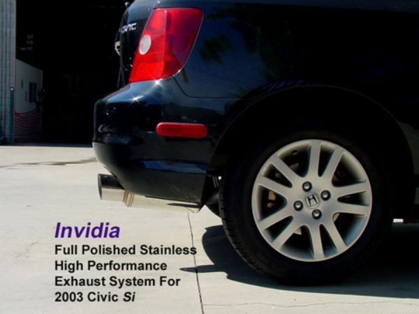 Invidia HS02HC3GTP 02+ Honda Civic Si 3 Door (101mm tip) Cat- Back Exhaust
