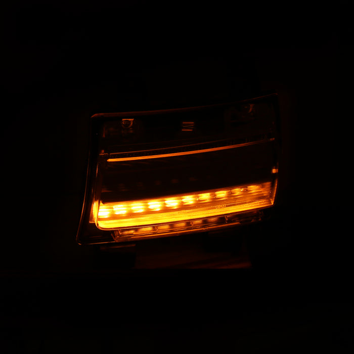 ANZO 511082 18-19 Jeep Wrangler JL LED Chrome Clear w/ Sequential Signal