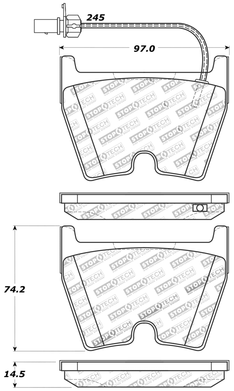 Stoptech 309.10290 StopTech Performance Brake Pads