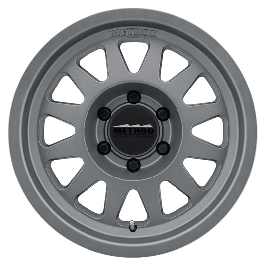 Method Wheels MR70478560800 Method MR704 17x8.5 0mm Offset 6x5.5 106.25mm CB Matte Titanium Wheel