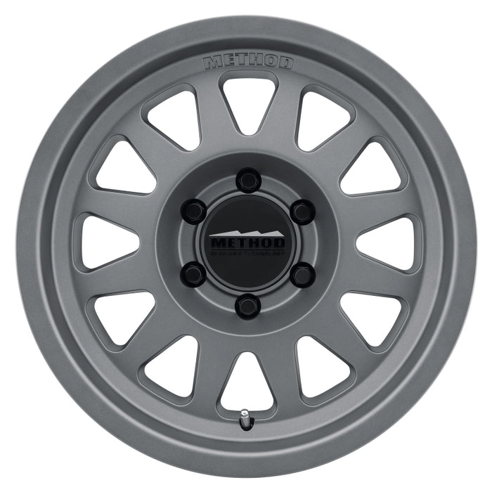 Method Wheels MR70478560800 Method MR704 17x8.5 0mm Offset 6x5.5 106.25mm CB Matte Titanium Wheel