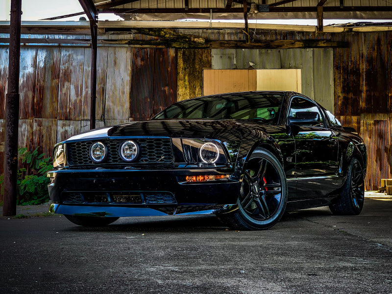 Raxiom 49121 05-09 Ford Mustang GT V6 Axial Series CCFL Halo Projector Headlight- Blk Housing (Smkd Lens)