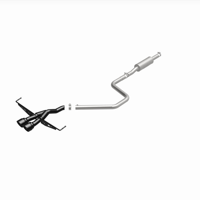 Magnaflow 19455 MagnaFlow 2019 Hyundai Veloster 1.6L 2.5in Center Exit Stainless Steel Cat-Back Exhaust w/Blk Tips