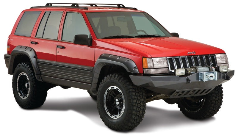 Bushwacker 10916-07 93-98 Jeep Grand Cherokee Cutout Style Flares 4pc - Black