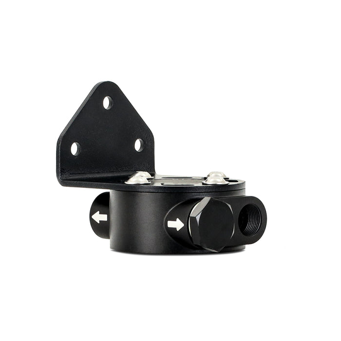 Mishimoto MMOC-RFH-34BK 3/4 - 16 Thread Remote Oil Filter Mount - Black
