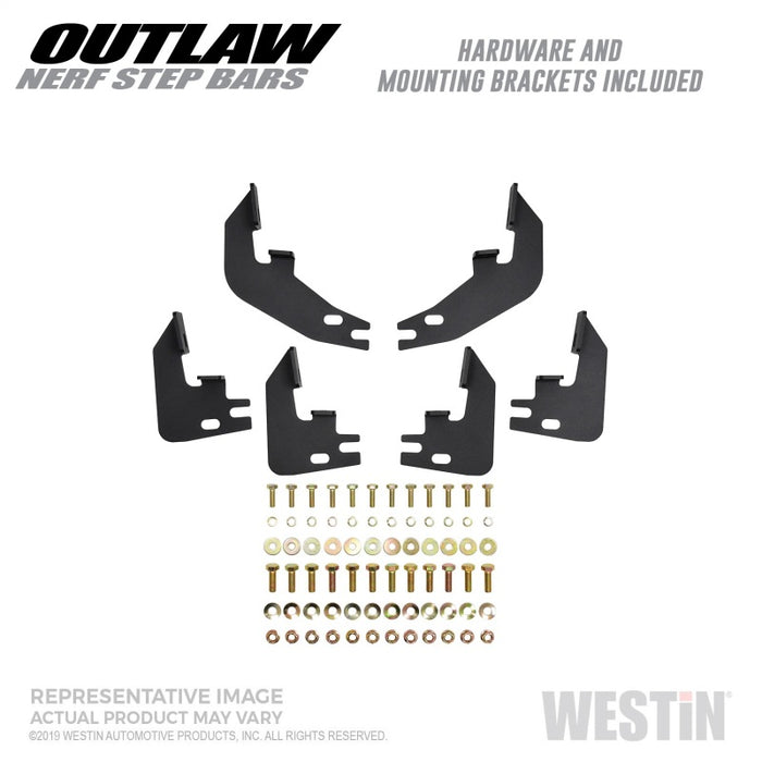 Westin 58-53945 15-19 Ford F-150 SuperCrew / 17-19 Ford F-250/350 Crew Cab Outlaw Nerf Step Bars