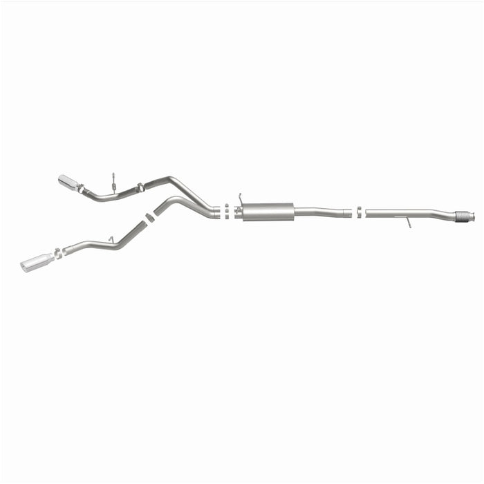 Magnaflow 15269 14 Chev Silverado V8 5.3L CC/EC Cab Dual Split Behind Rear Tires Exit SS Cat Back Perf Exh