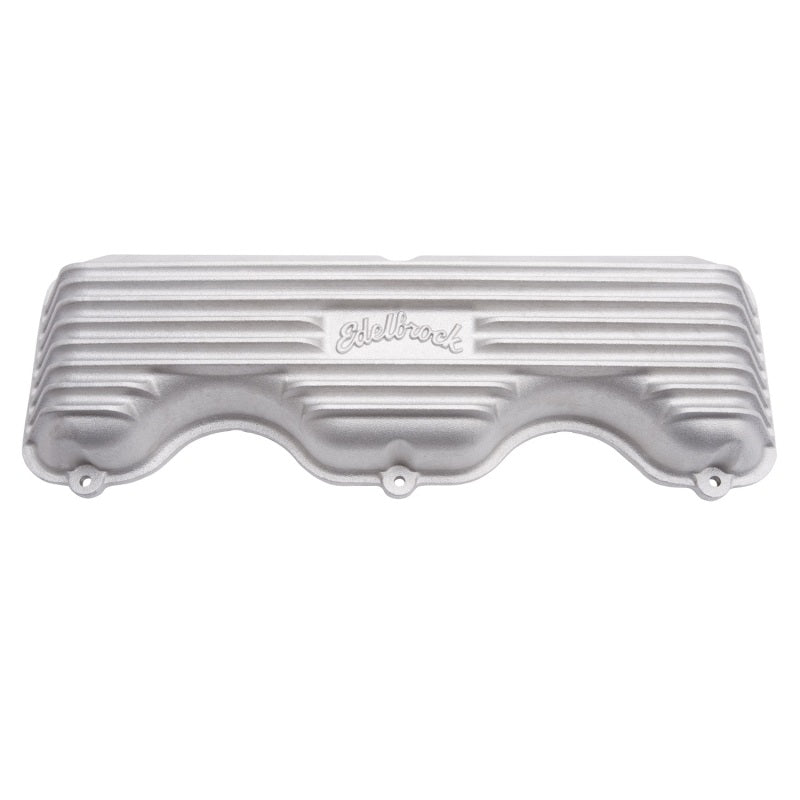Edelbrock EDE41409 Valve Cover Kit Classic Finned Chevy 348-409