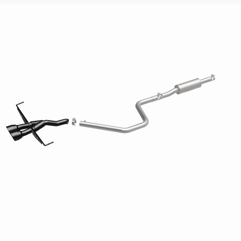 Magnaflow 19455 MagnaFlow 2019 Hyundai Veloster 1.6L 2.5in Center Exit Stainless Steel Cat-Back Exhaust w/Blk Tips