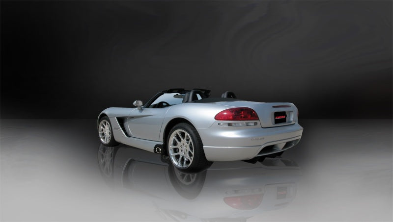 CORSA Performance 14176 Corsa 2003-06 Dodge Viper 8.3L Polished Sport Cat-Back Exhaust (2.5in Inlet for Use w/ Stock Conv.)