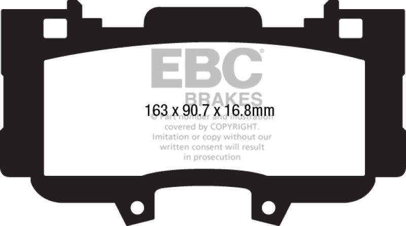 EBC DP33042C 15+ Ford Mustang 2.3 Turbo Performance Pkg Redstuff Front Brake Pads