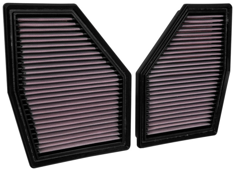 K&N Engineering 33-3155 K&N 2020 BMW M550i 4.4L V8 Replacement Air Filter (2 Per Box)