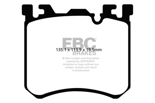 EBC DP32091C 10-13 BMW X5M 4.4 Twin Turbo Redstuff Front Brake Pads