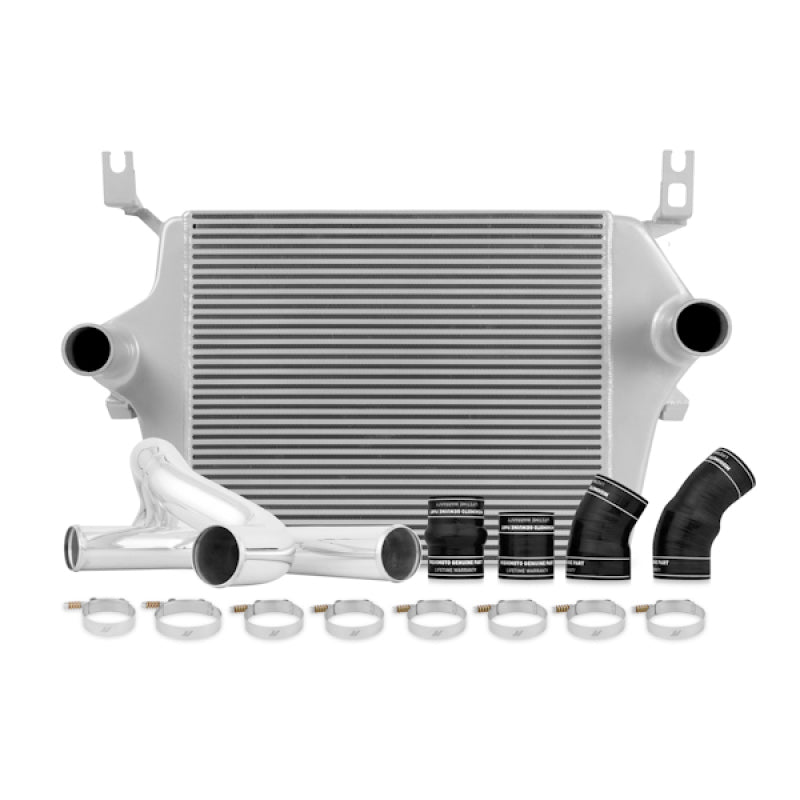 Mishimoto MMINT-F2D-03KSL 03-07 Ford 6.0L Powerstroke Intercooler Kit w/ Pipes (Silver)