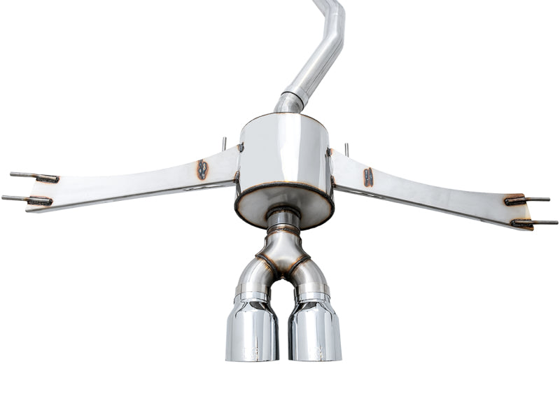 AWE Tuning 3015-32108 2016+ Honda Civic Si Touring Edition Exhaust w/Front Pipe & Dual Chrome Silver Tips