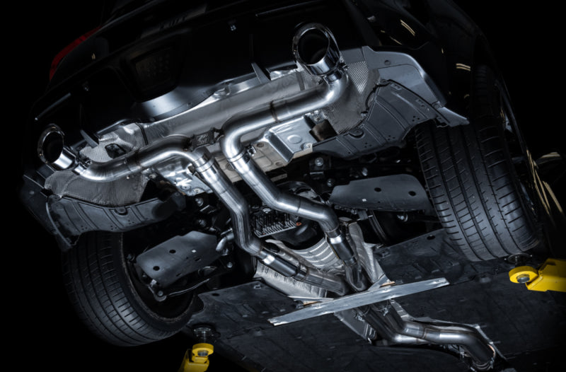 AWE Tuning 3015-32116 2020 Toyota Supra A90 Track Edition Exhaust - 5in Chrome Silver Tips