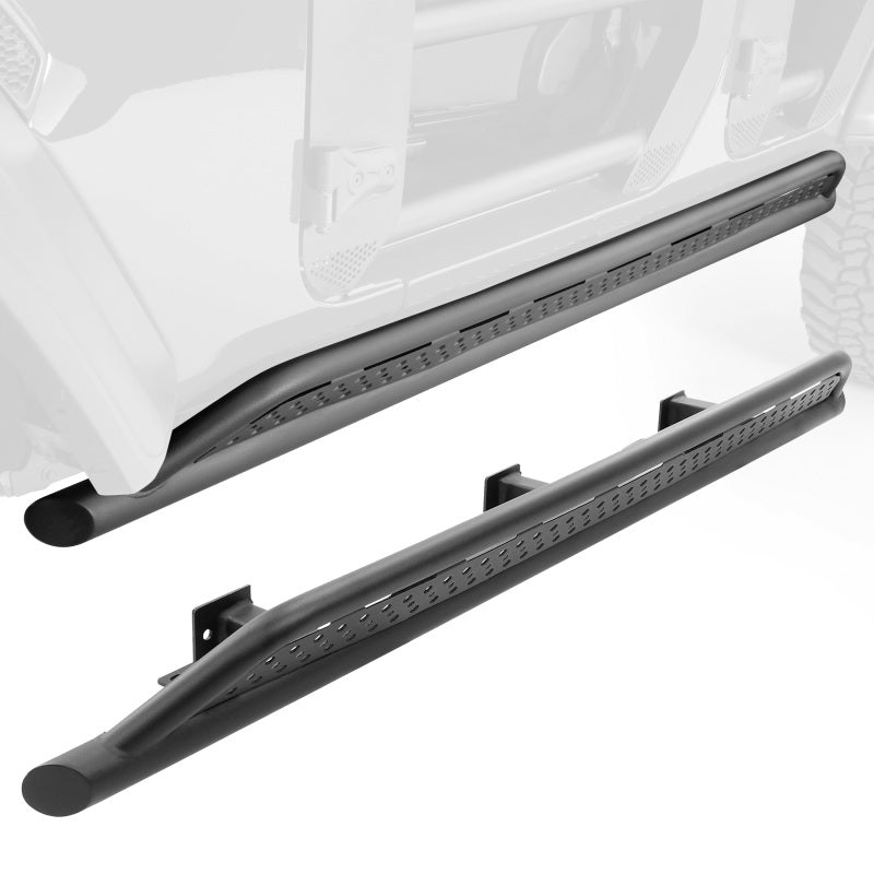 Go Rhino FS4516T 20-24 Jeep Gladiator JT Xtreme Frame Mount Sliders - Tex. Blk (Drilling Req.)