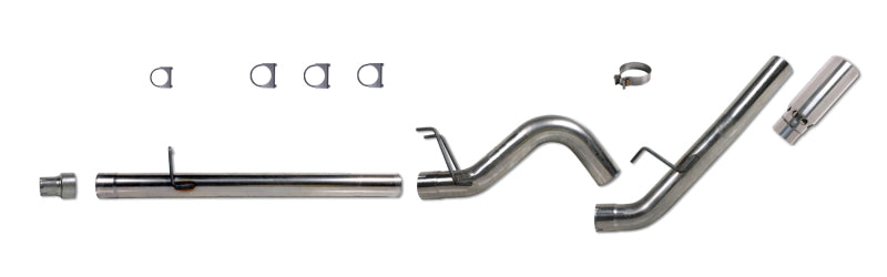 Diamond Eye Performance K4360A Diamond Eye KIT 4in DPF-BACK SGL AL 08-09 6 4L F250/F350 PCKGD BX46X14X14OD EL-PL 44inX13 5inX13 5in