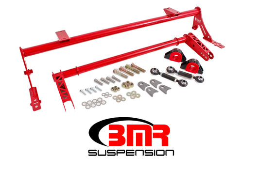 BMR Suspension XSB005R BMR 05-14 S197 Mustang Rear Bolt-On Hollow 35mm Xtreme Anti-Roll Bar Kit (Polyurethane) - Red