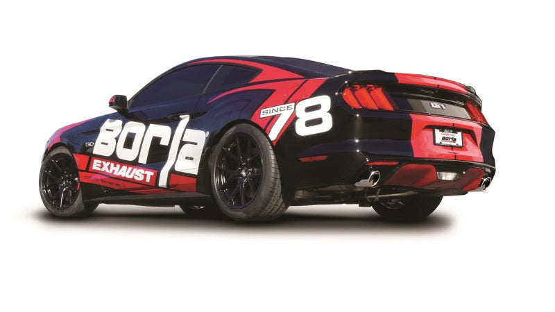 Borla 140629 S-Type Cat-Back 15-17 Ford Mustang GT 5.0L V8 MT/AT 3in pipe 4in tip