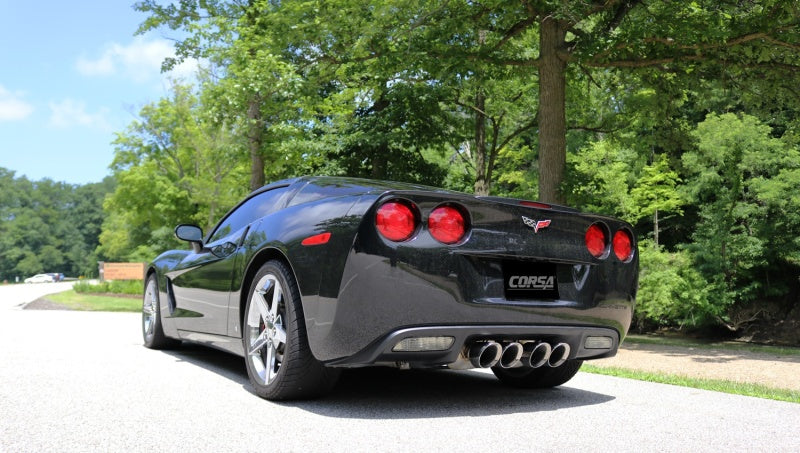 CORSA Performance 21011 Corsa 2009-2013 Chevrolet Corvette (C6) 6.2L Polished Sport Axle-Back Exhaust w/4.5in Tips