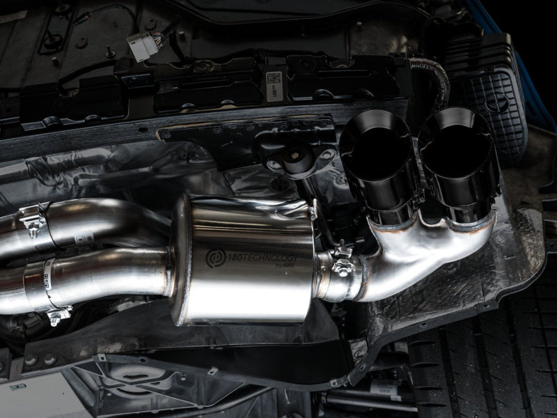 AWE Tuning 3015-43159 2020 Chevrolet Corvette (C8) Touring Edition Exhaust - Quad Diamond Black Tips