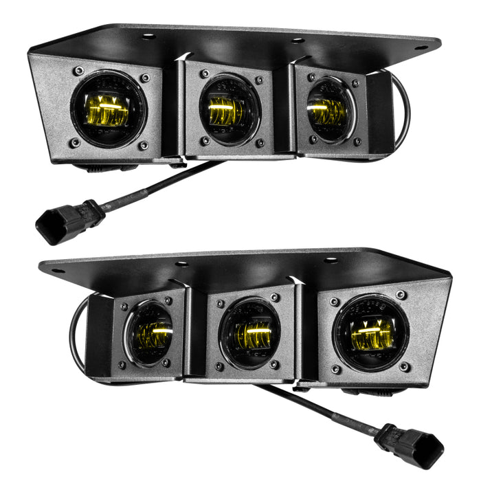 ORACLE Lighting 5890-006 21-22 Ford Bronco Triple LED Fog Light Kit for Steel Bumper - Yellow