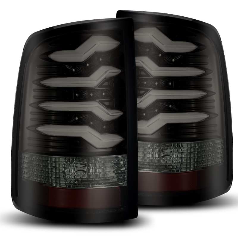 AlphaRex 640010 09-18 Dodge RAM 1500 PRO-Series LED Tail Lights Jet Black