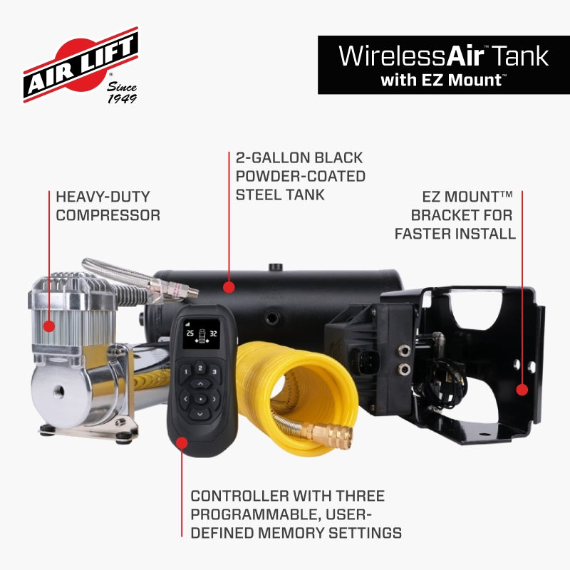 Air Lift 74100EZ Wireless Air Tank Kit w/ EZ Mount