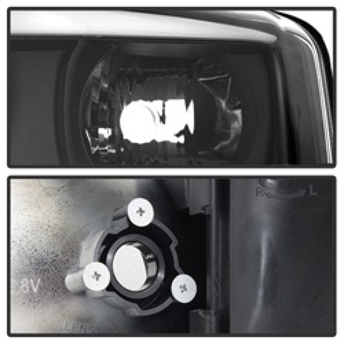SPYDER 5084521 Spyder GMC Sierra 1500/2500/3500 99-06 V2 Projector Headlights - DRL - Black PRO-YD-CDE00V2-LB-BK
