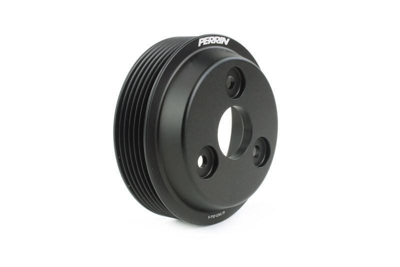 Perrin Performance PSP-ENG-111BK PERRIN 15-21 Subaru WRX / 18-20 Crosstrek / 14-18 FXT Lightweight Water Pump Pulley - Blk