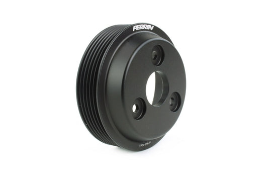Perrin Performance PSP-ENG-111BK PERRIN 15-21 Subaru WRX / 18-20 Crosstrek / 14-18 FXT Lightweight Water Pump Pulley - Blk