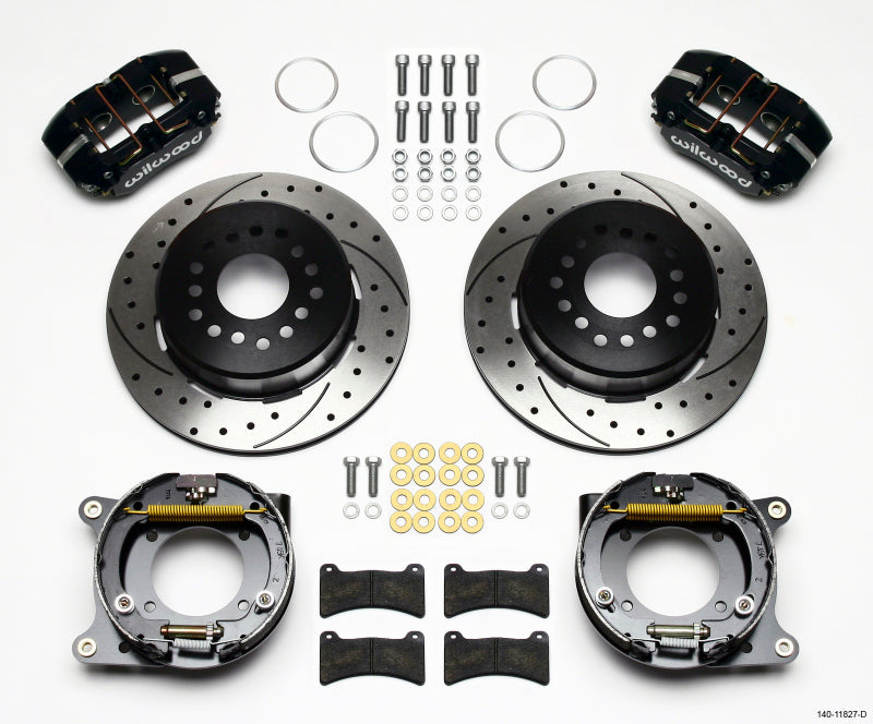 Wilwood WIL140-11827-D Rear Brake Kit GM w/Park Drilled