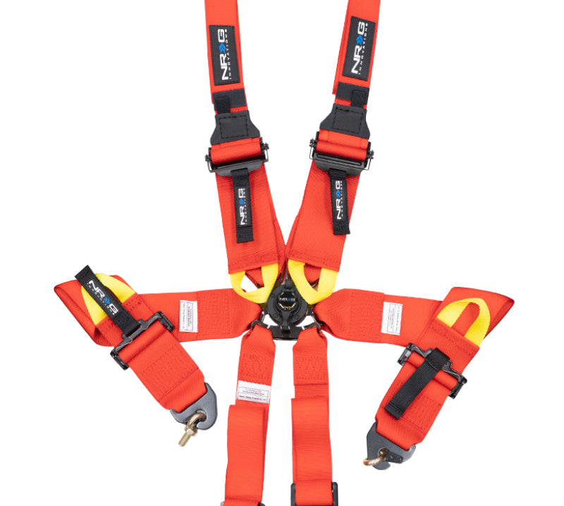 Nrg Innovation NRGSBH-HRS6PCRD Harness 6pt Camlock Red Hans FIA