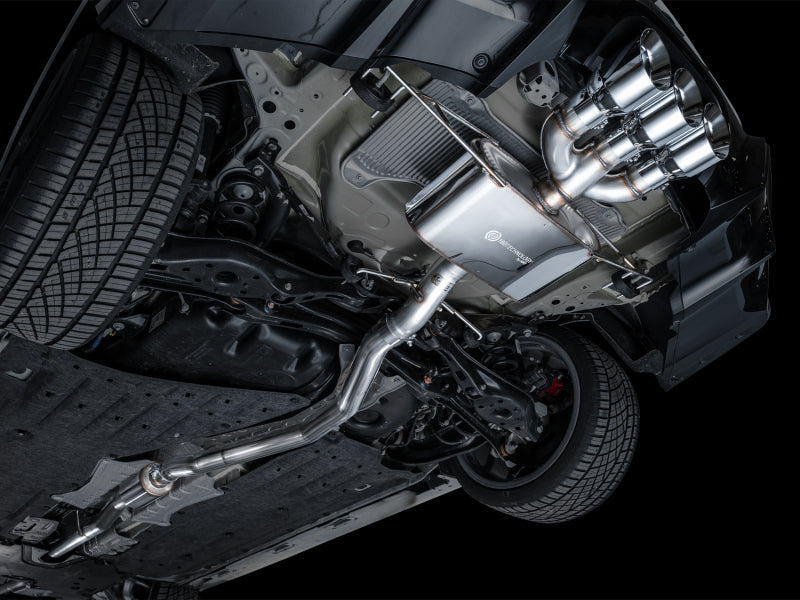 AWE Tuning 3015-52335 2024 Acura Integra Type S DE5 FWD Touring Edition Exhaust w/ Triple Chrome Silver Tips