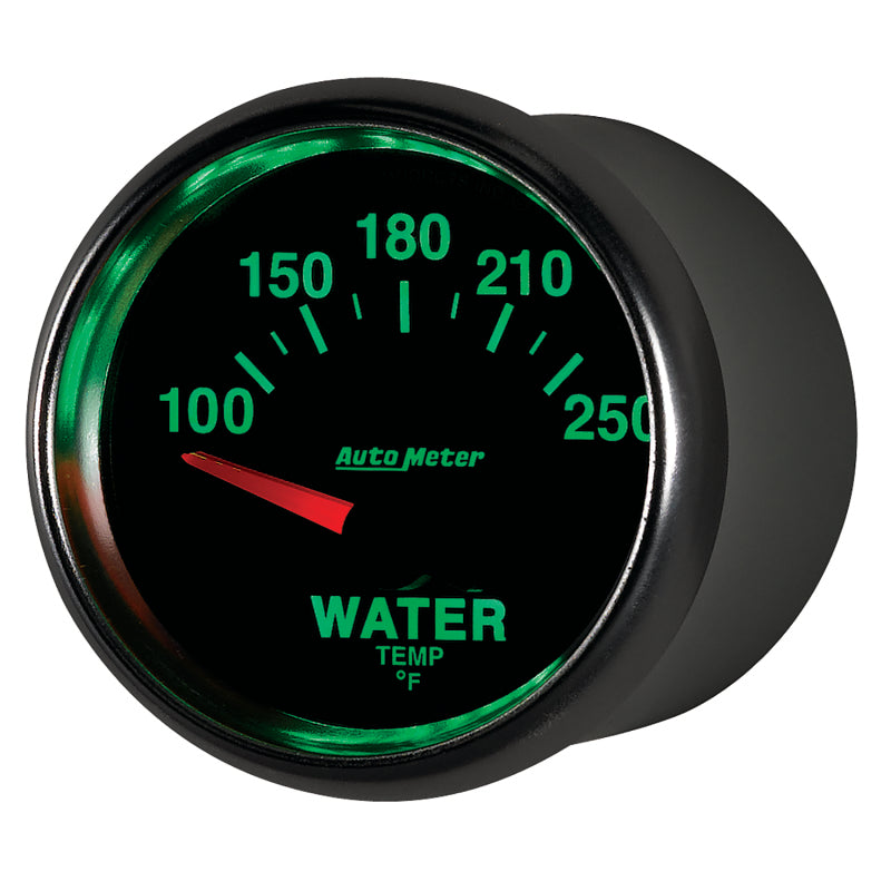 AutoMeter 3837 Autometer GS 52mm 100-250 Deg F Short Sweep Electronic Water Temperature Gauge