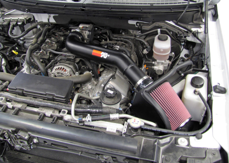 K&N Engineering 77-2579KTK K&N 10-12 Ford F150 SVT Raptor 6.2L V8 High Flow Performance Intake Kit