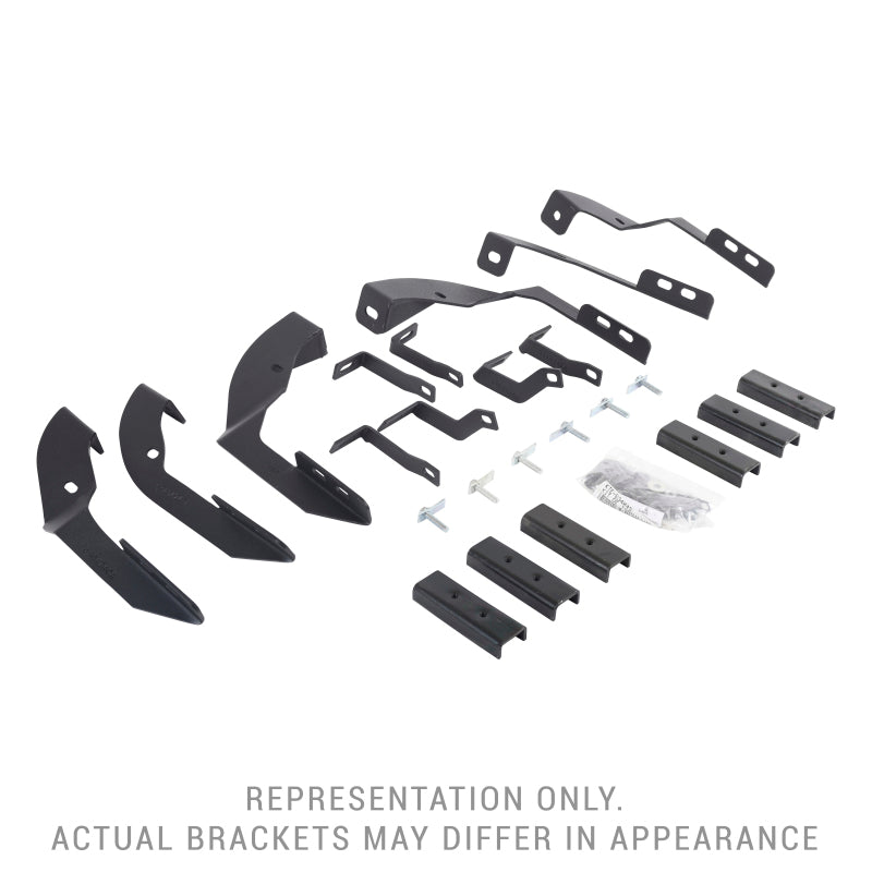 Go Rhino 6945065 18-20 Jeep Wrangler JLU Brackets for RB Running Boards