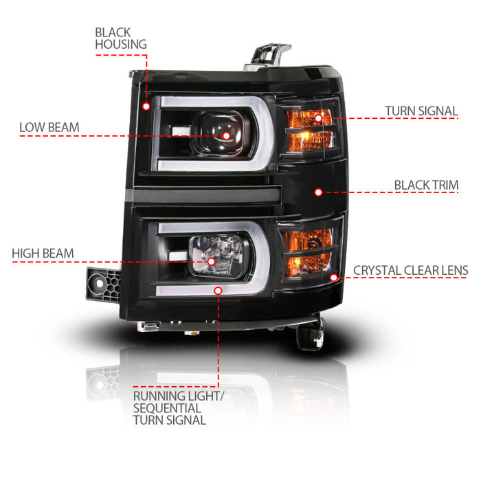 ANZO 111617 ANZ LED/Projector Headlights