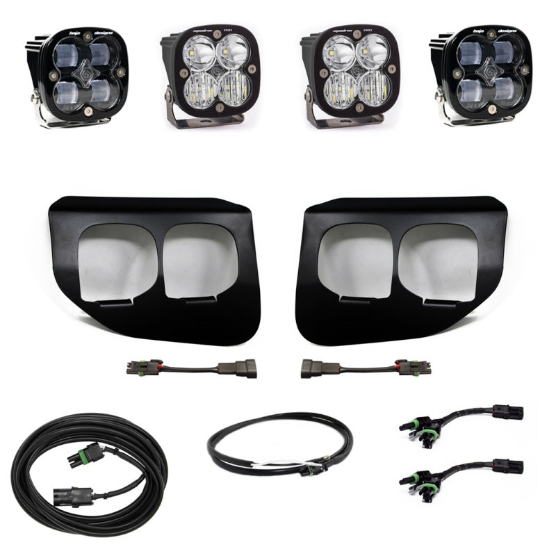 Baja Designs 447736UP Ford Super Duty (20-On) Fog Lights Dual FPK SAE/Pro DC w/Upfitter