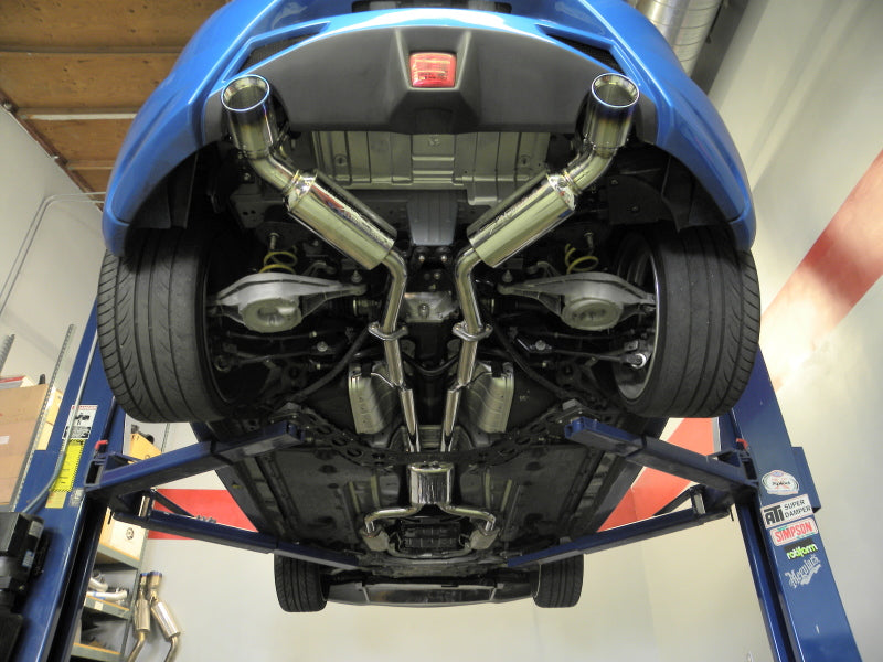 Injen SES1989TT 09-20 Nissan 370Z Dual 60mm SS Cat-Back Exhaust w/ Built In Resonated X-Pipe