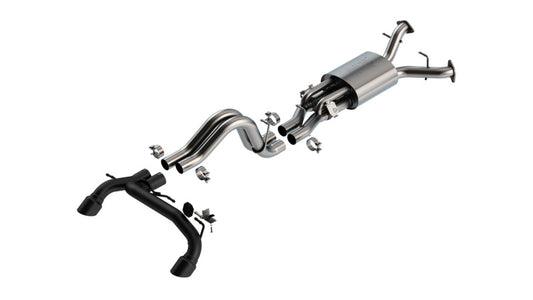 Borla 140934CB 22-24 Ford Bronco Raptor V6 Turbo AT 2WD / 4WD ATAK Catback Exhaust w/ 4in Black Coated Tips