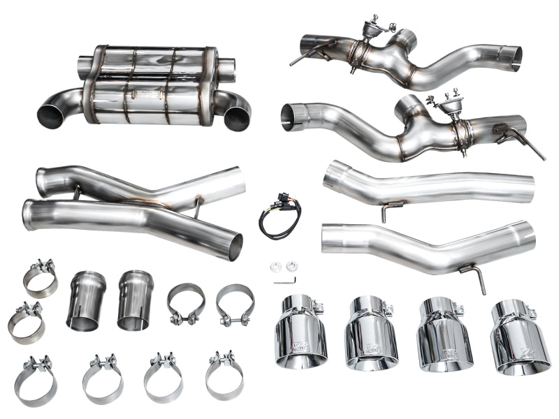 AWE Tuning 3025-42487 23-24 BMW G87 M2 SwitchPath Edition Exhaust - Chrome Silver Tips